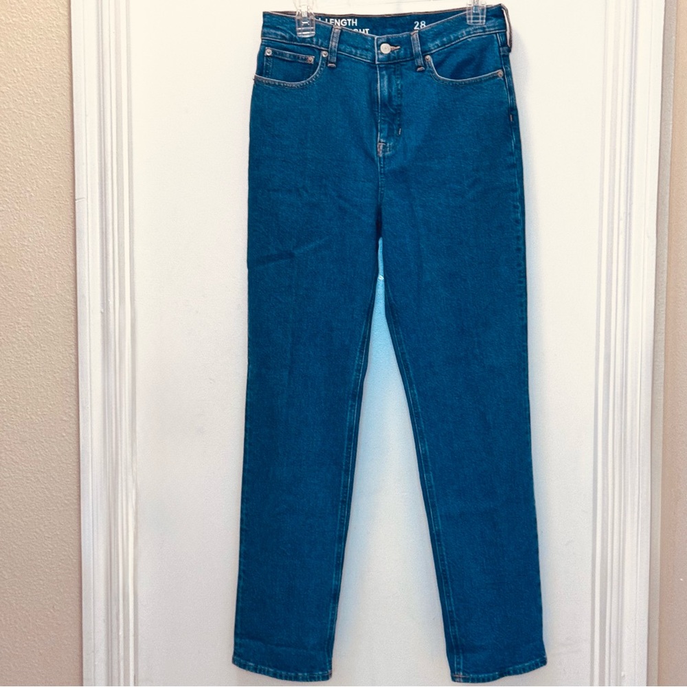 J. Crew Women's Blue Full Length Classic Straight Leg Jeans